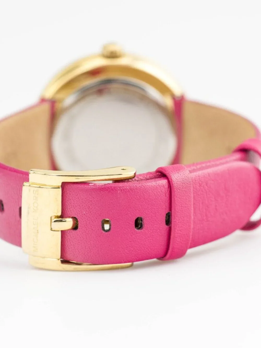 Michael Kors MK-2684 Genuine Leather Band Quartz Analog Women's Watch New Batter